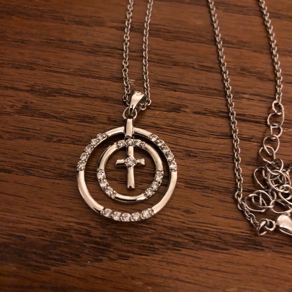 Beautiful Circle Cross Necklace